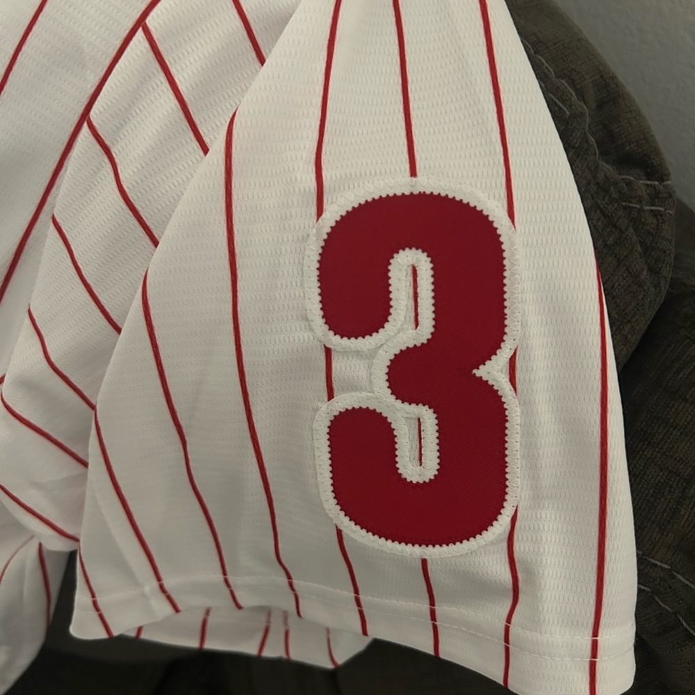 Nike Authentic Philadelphia Phillies Bryce Harper Baseball Jersey Men’s Sz: XL - Picture 6 of 9